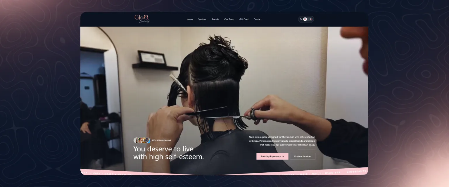 Site do projeto GIOBBEAUTY