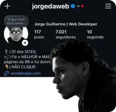 Perfil do Instagram @jorgedaweb